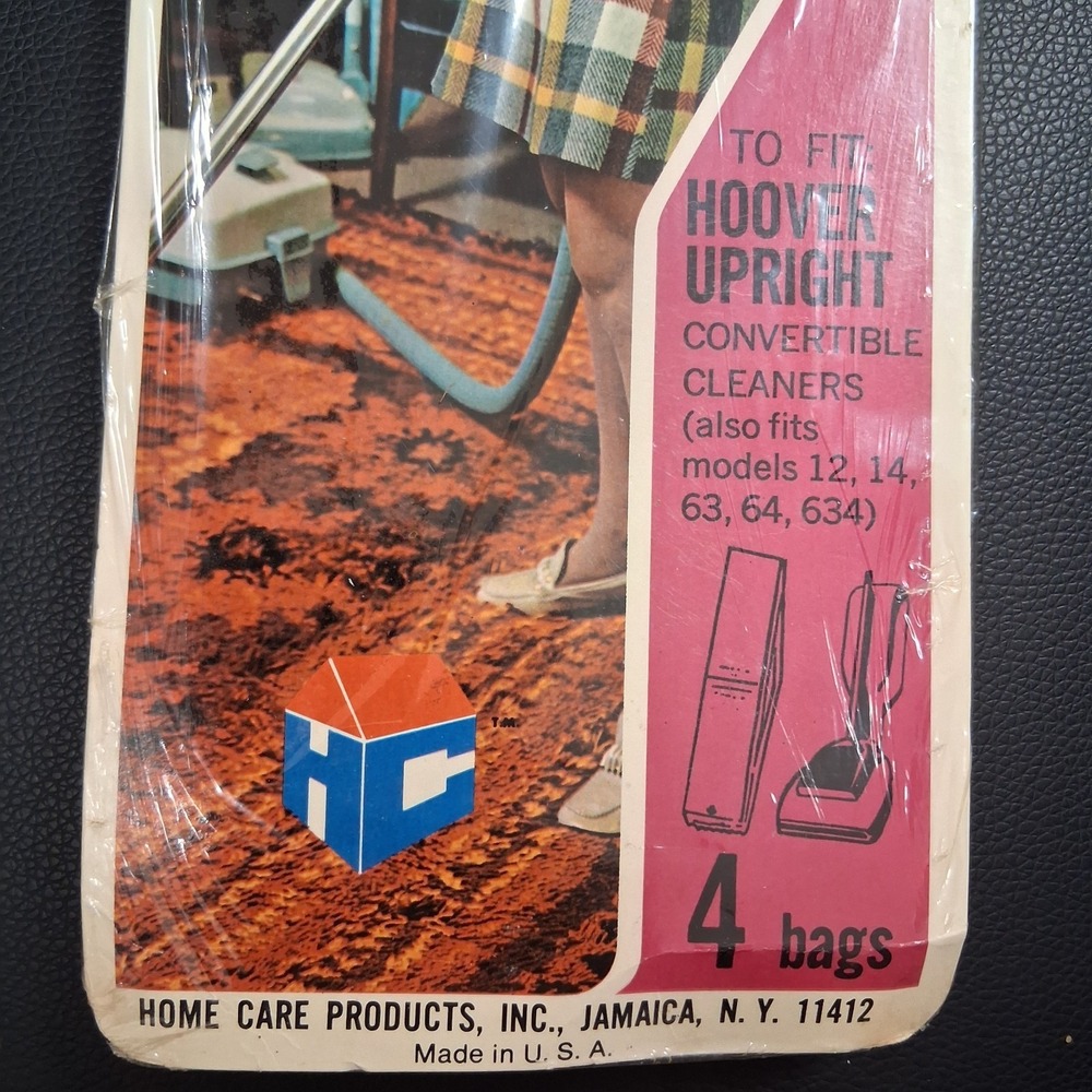 Vintage Hoover Vacuum Bags 4 Pack Sealed - Picture 3 of 4